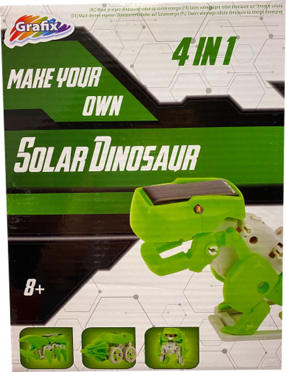 ApolloX knutselset Solar Dinosaurus 4-in-1 junior groen