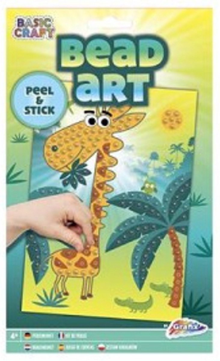 Grafix Diamond Painting Kinderen - Jungle dieren - Knutselset - Mozaiek Kinderen - Kralen Mozaiek - Knutselen Meisje - Knutselen Jongen - Diamond Painting - Speelset - 3D Stickers - Sticker Mozaiek - Mozaiek Kunst