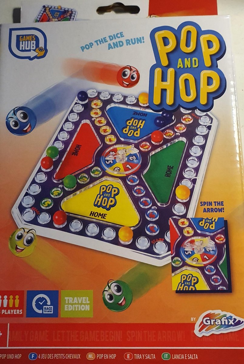 Reisspel 3 in één - Pop and Hop