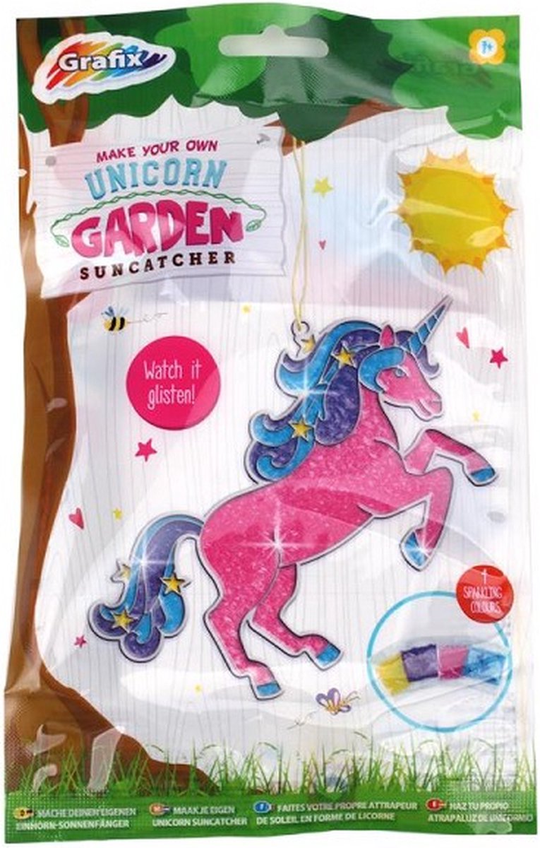 Unicorn Zonnevanger - Knutselset - Eenhoorn Decoratie - Maak Je Eigen Raamhanger - Unicorn Speelgoed - Knutselen Meisje - Speelset Meisje - Glitter Eenhoorn