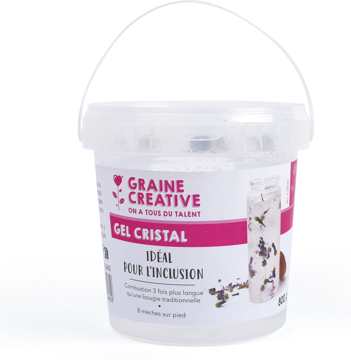   gelwas knutselset 800gr met 8 lonten kaarsen maken.