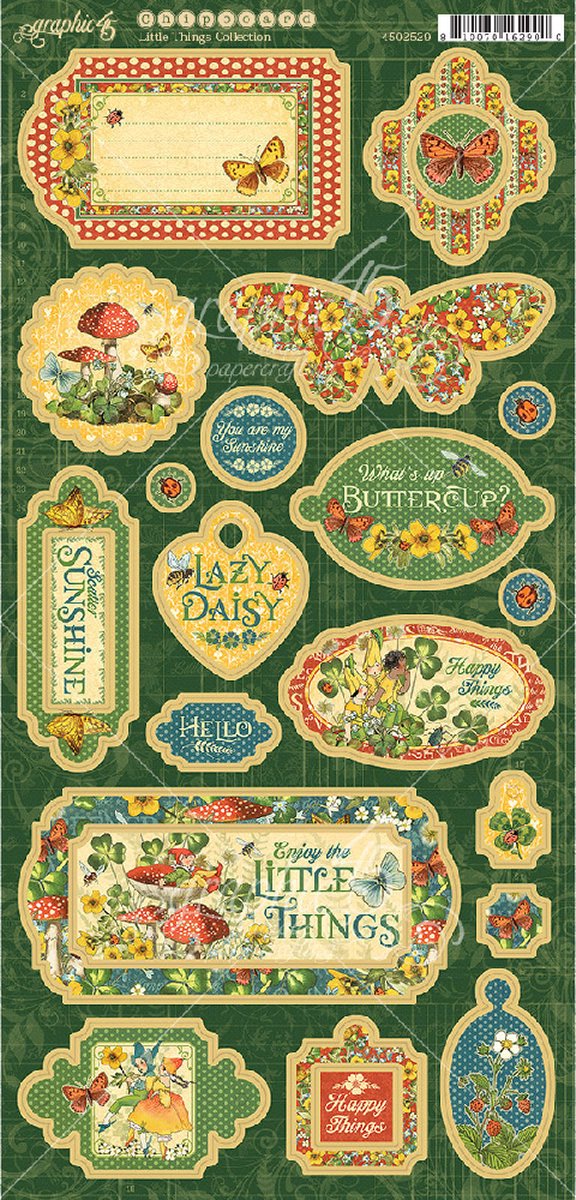 Graphic 45 - chipboard - 4502529 - Little things