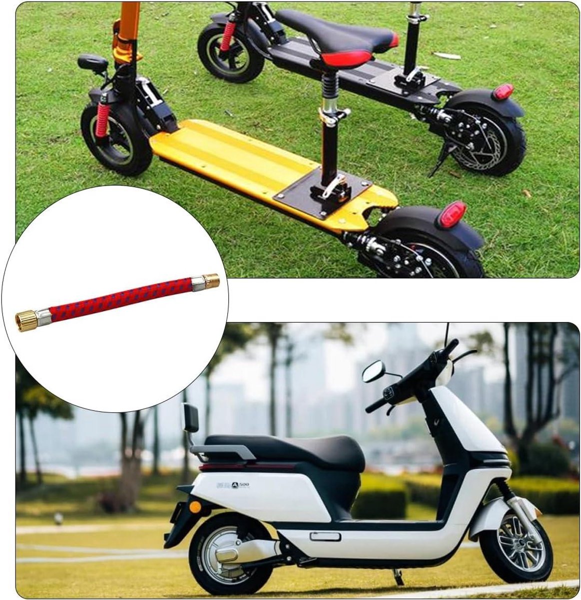   - Elektrische Scootervacuümventielen voor Xiaomi M365 Pro en Ninebot Max G30 met Verlengbuis