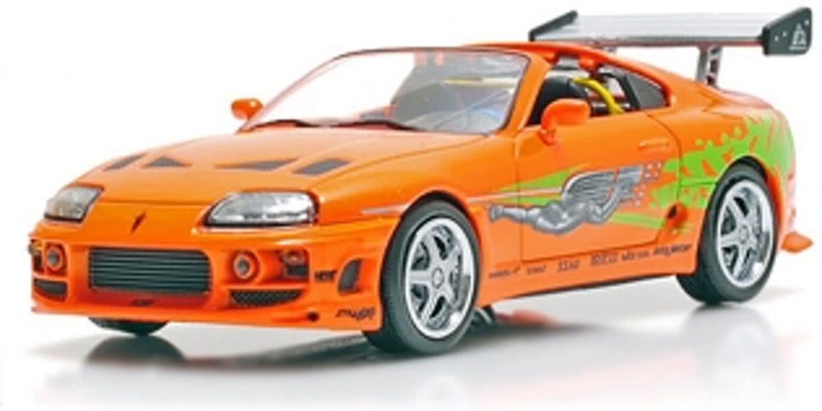 Brians 1995 Toyota Supra MK IV Oranje Schaal 1/43 Greenlight Hollywood Collection