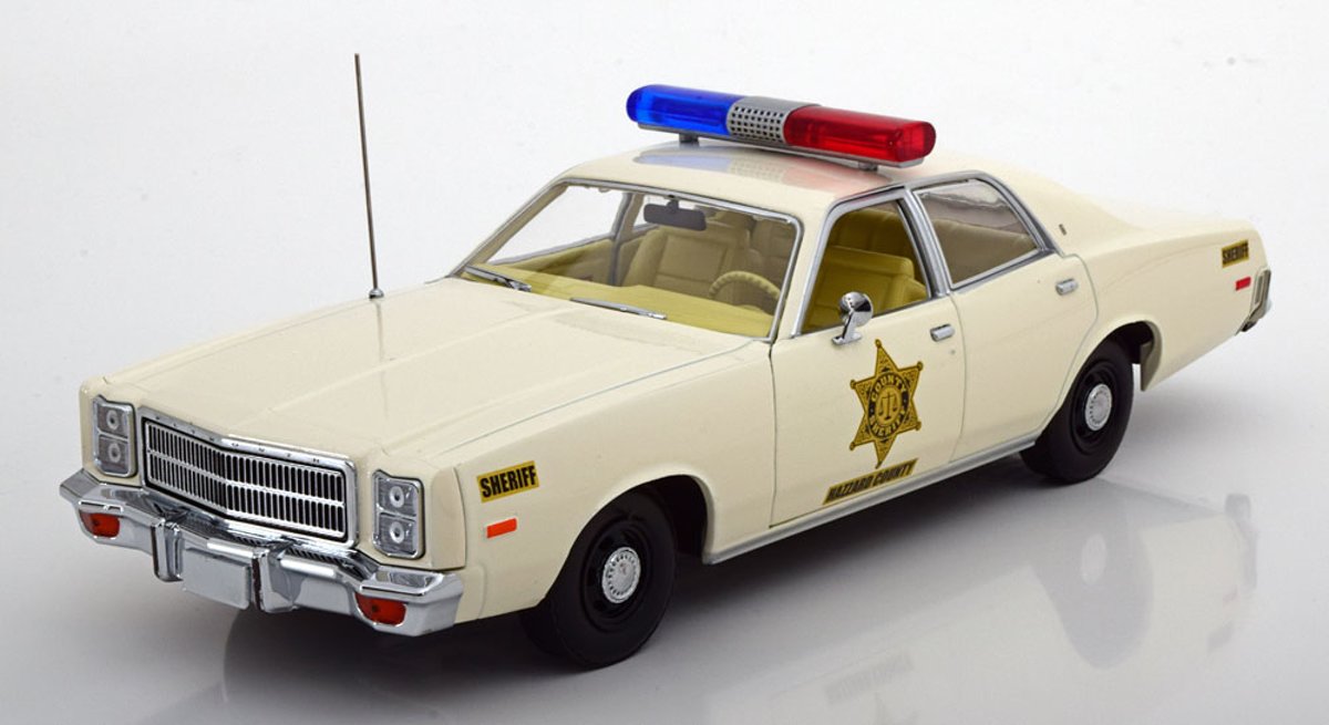 Plymouth Fury 1977 Hazzard County Sheriff 1:18 Greenlight