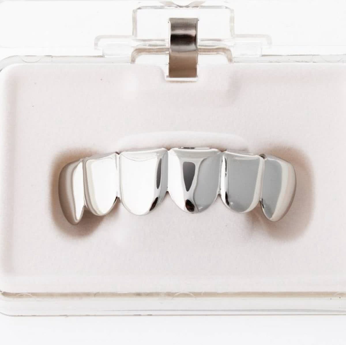 GrillzShop Grillz volledig Zilver (One size fits all) onderkant