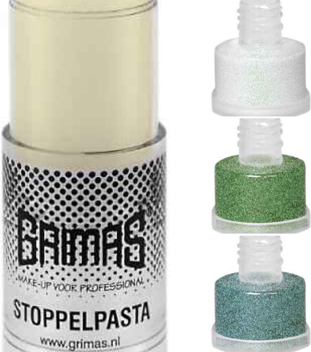 Grimas - Polyglitter - Parelmoer Groen - Pastel Groen - Groen – Stoppelpasta