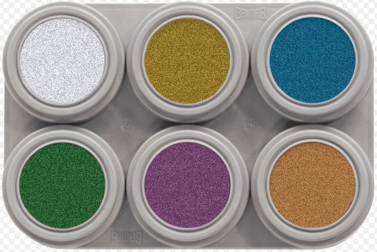 Grimas water make-up metallic 6x 2,5 ml