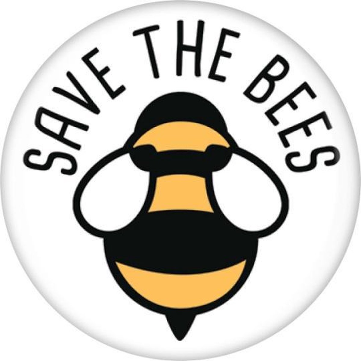 Grindstore Badge/button Save The Bees Badge Wit