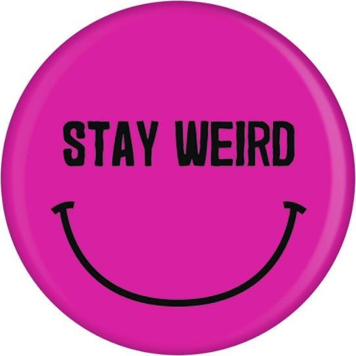 Grindstore Badge/button Stay Weird Badge Paars