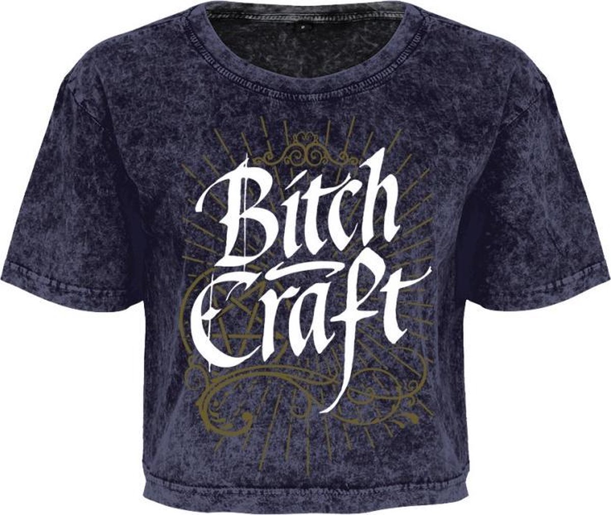 Grindstore Crop top -XL- Bitch Craft Paars