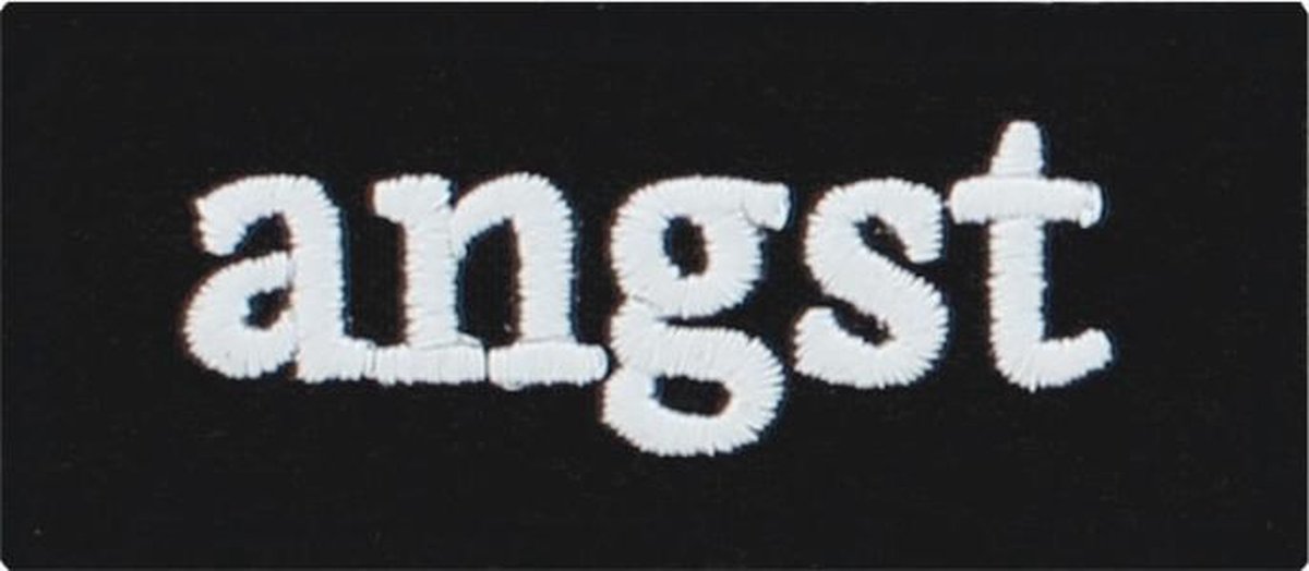 Grindstore Patch Angst Zwart