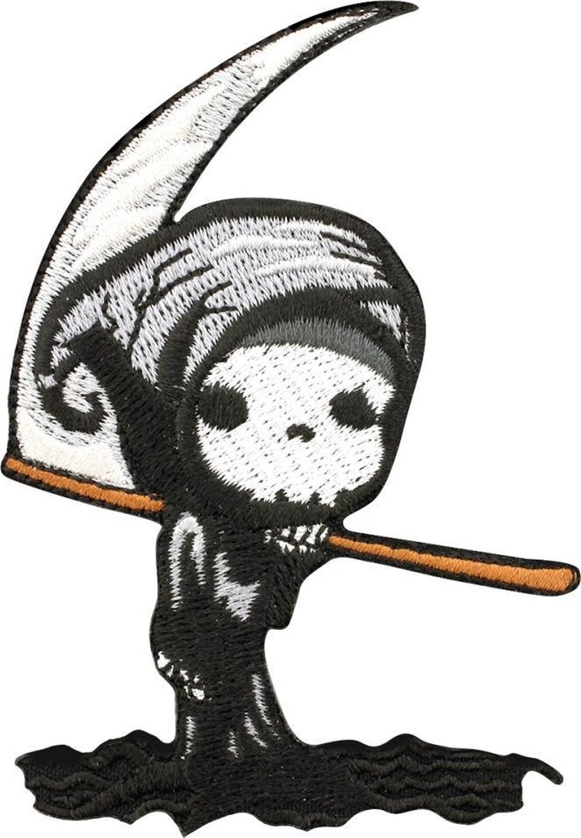 Grindstore Patch Cute Grim Reaper Multicolours