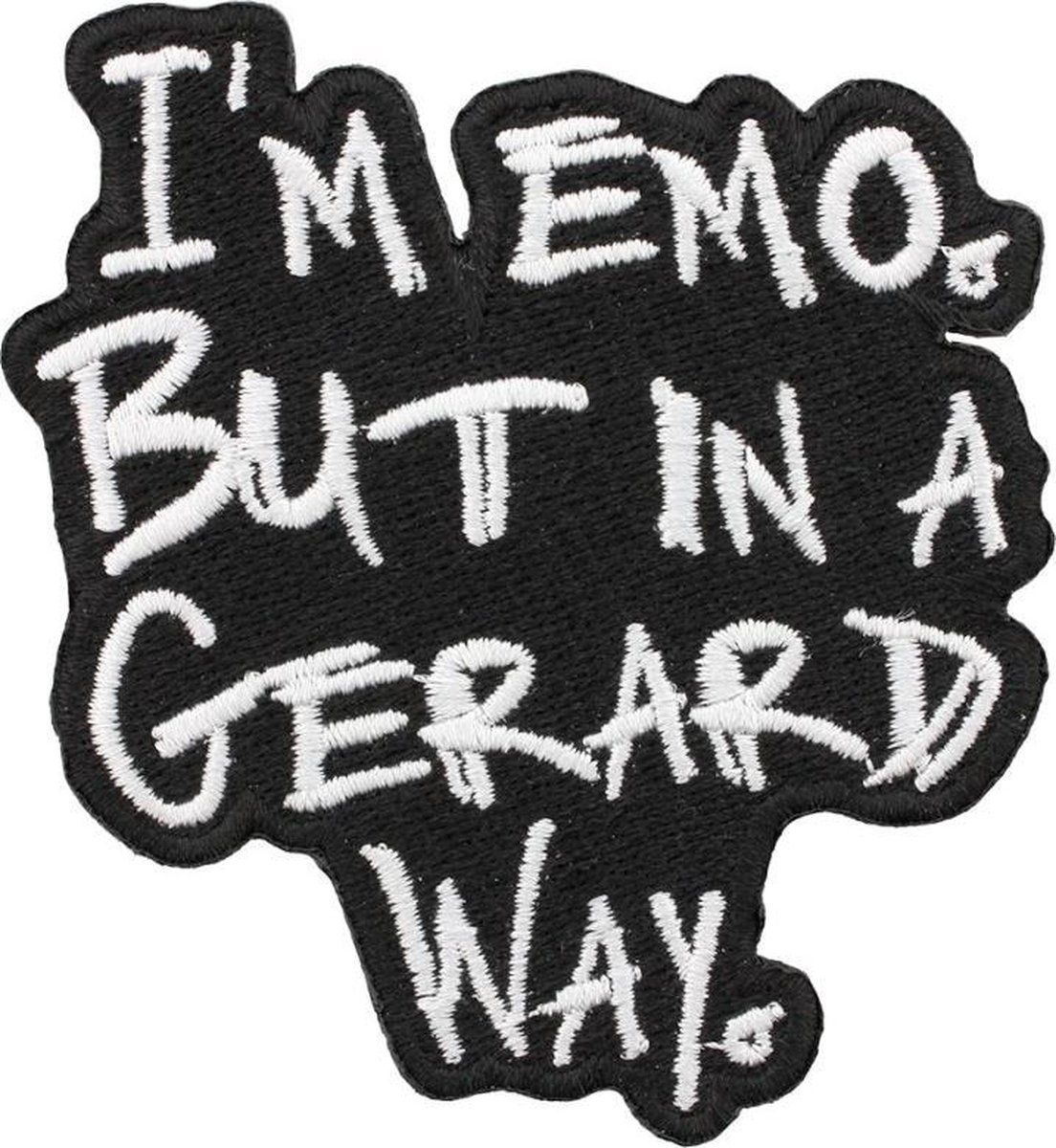 Grindstore Patch Im Emo But In A Gerard Way Zwart/Wit