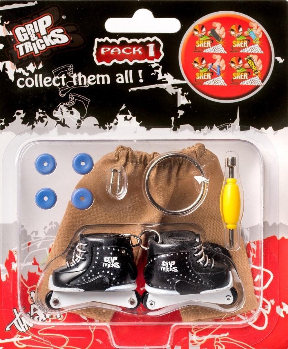Grip and Tricks stuntskates wit zwart