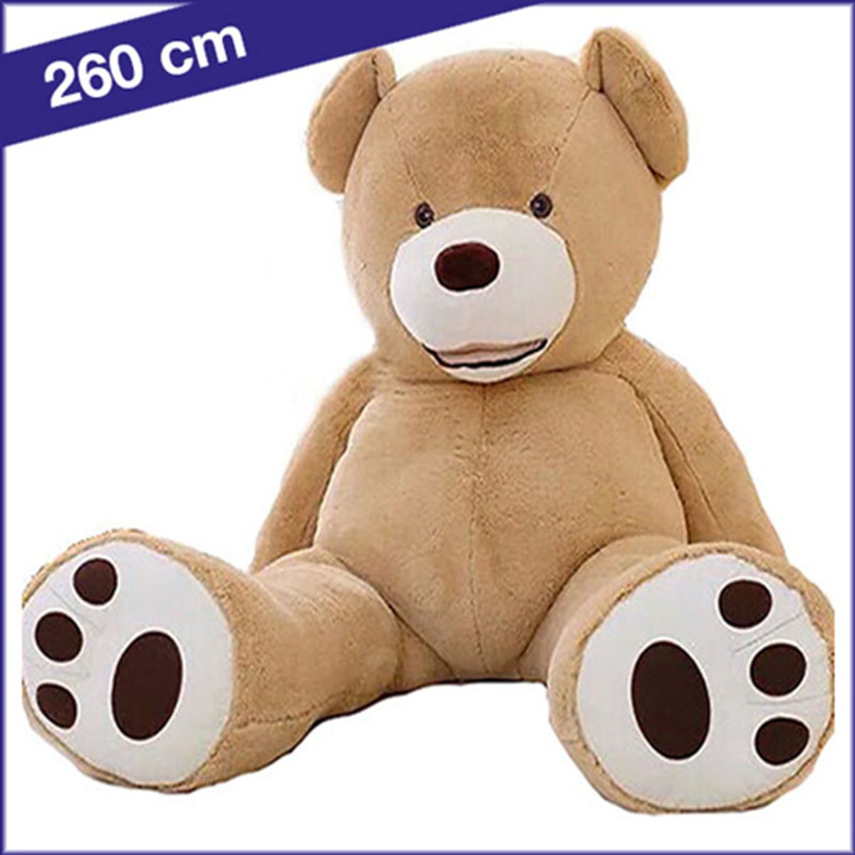  beer - XL Teddybeer - lichtbruin  - 260 cm
