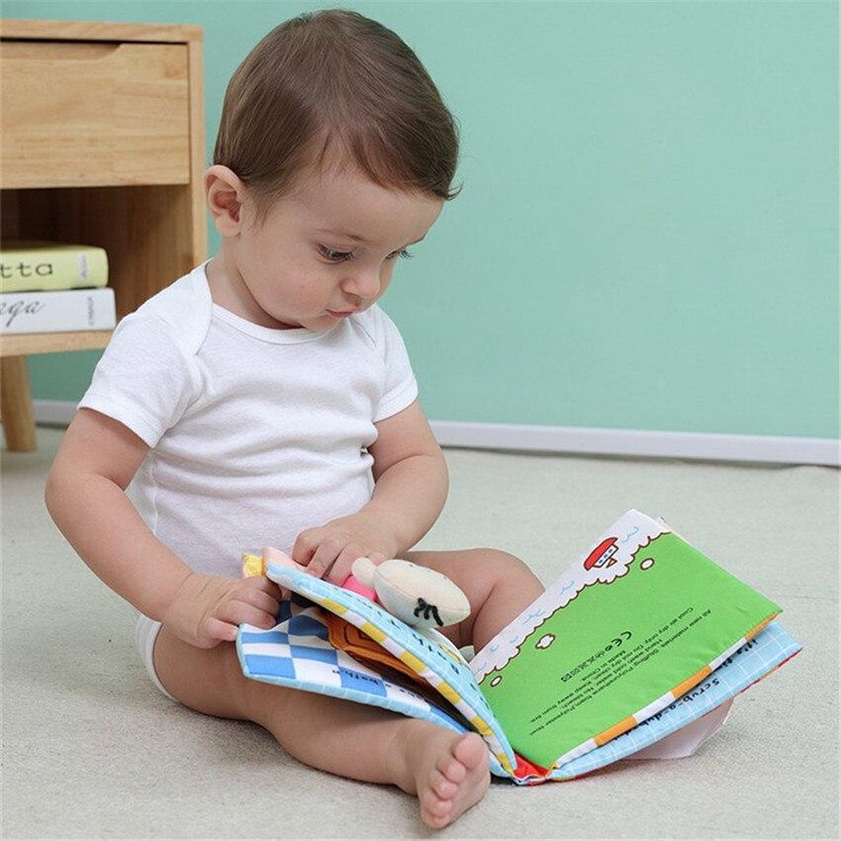 Baby Speelgoed 0 jaar/ Baby Boek/ Zachte Doek Boeken/ Peuter/ Pasgeboren Vroeg Leren Ontwikkelen Cognize Lezen Puzzel /Boek Speelgoed /Baby Rustig Boek Voor Kinderen/ boek voor kinderen/ Its potty time!