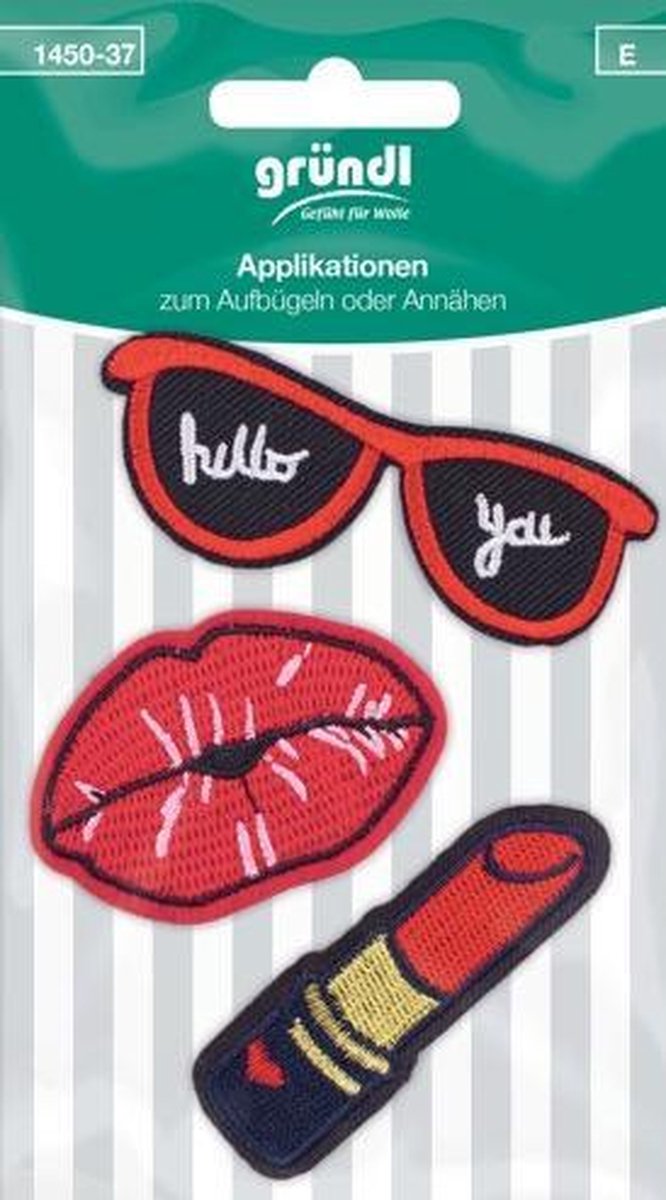 1450-37 Applicatie Lippen+Lippenstift+Zonnebril