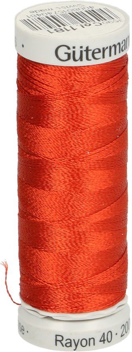 GÜTERMANN SULKY RAYON NR.40 2 ROLLETJES X 200M - 1181 ROOD