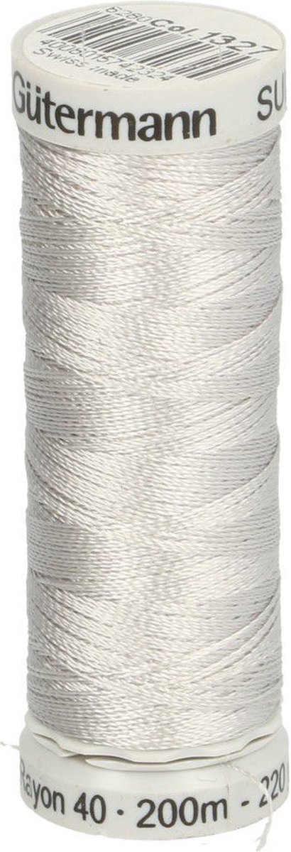 GÜTERMANN SULKY RAYON NR.40 3 ROLLETJES X 200M - 1327 GRIJS ZILVER