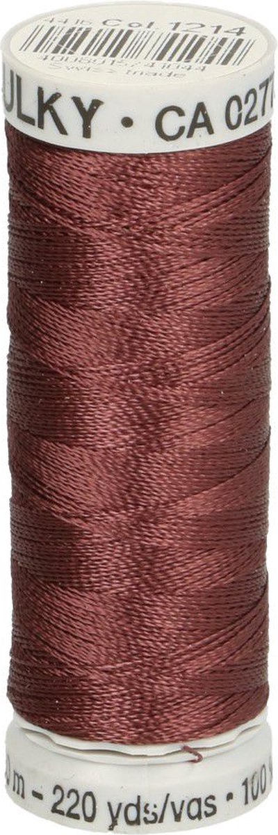 GÜTERMANN SULKY RAYON NR.40 4 ROLLETJES X 200M - 1214 ROOD BRUIN