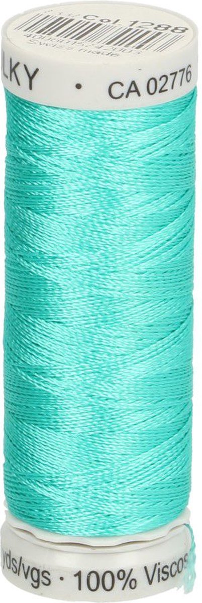 GÜTERMANN SULKY RAYON NR.40 4 ROLLETJES X 200M - 1288 GROEN BLAUW