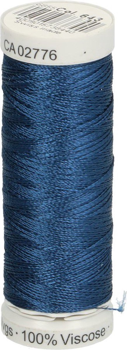 GÜTERMANN SULKY RAYON NR.40 5 ROLLETJES X 200M - 0643 BLAUW