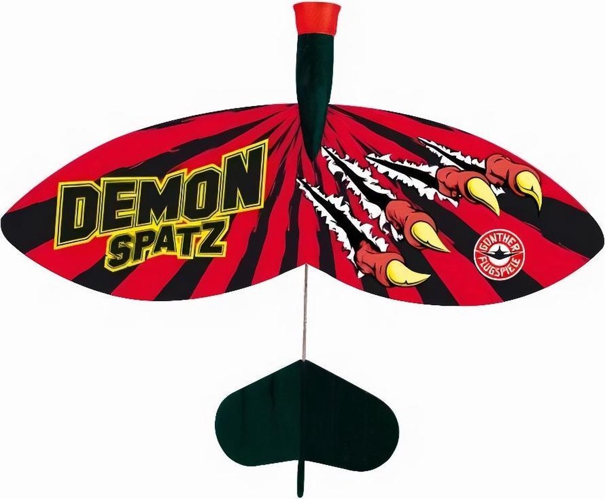 Günther Vliegtuig Demon Spatz 24 X 20 Cm Rood/zwart 2-delig