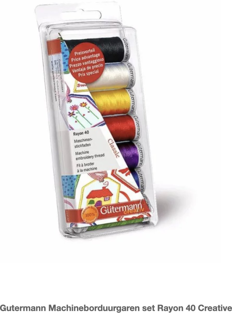 Gutermann Machineborduurgaren set Rayon 40 Creative