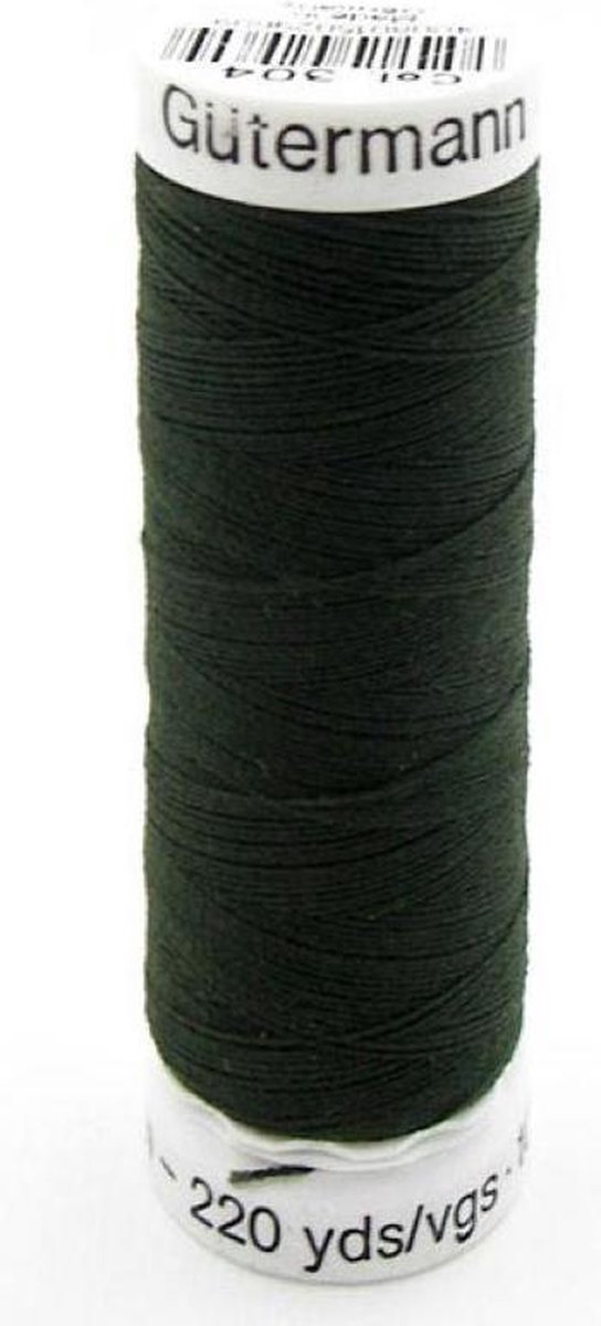 Gutermann alles naaigaren - polyester garen - 304 - groen legergroen olijfgroen - 5 klosjes van 50 meter