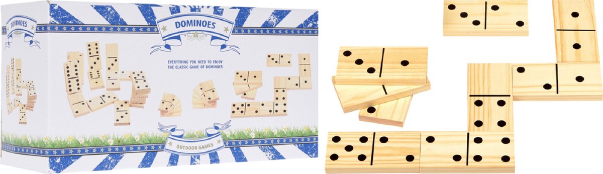 Domino Hout - spelletjes voor kinderen - Houten speelgoed