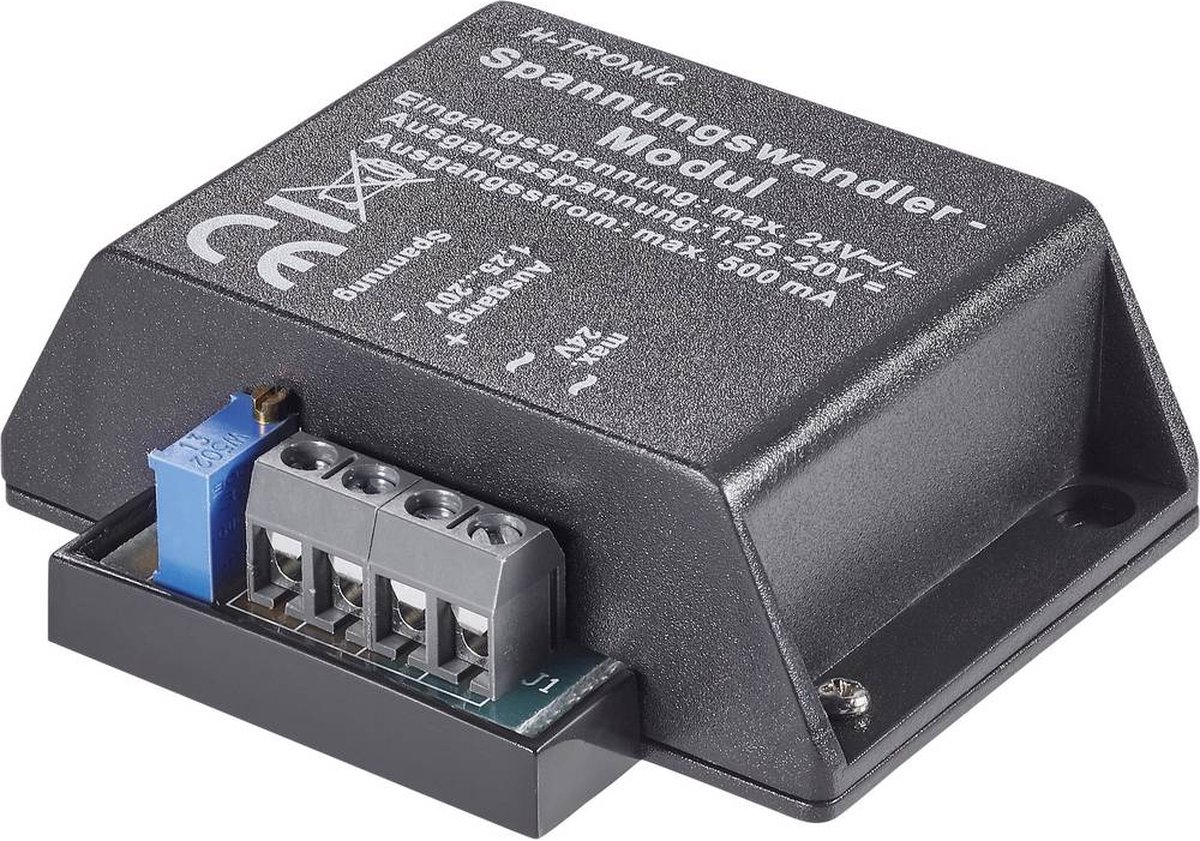 H-Tronic Spanningsomvormer Module Ingangsspanning (bereik): 4, 4 - 24, 24 V/DC, V/AC Uitgangsspanning (bereik): 1.2 - 2