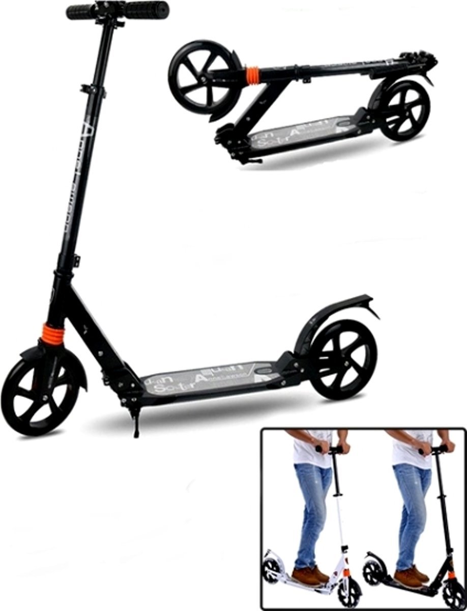 URBAN SCOOTER SC-027 Opvouwbare step voor kinderen en volwassenen - Belastbaar tot circa 100 kg - zwart