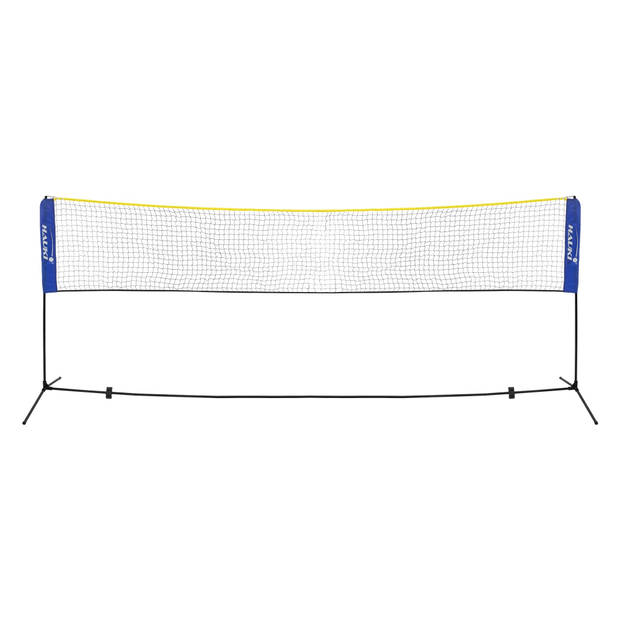 Badmintonnet incl. 3 shuttles 400x103x155 cm blauw polyethyleen