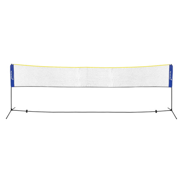 Badmintonnet incl. 3 shuttles 500x103x155 cm blauw polyethyleen