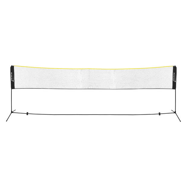 Badmintonnet incl. 3 shuttles 500x103x155 cm zwart polyethyleen