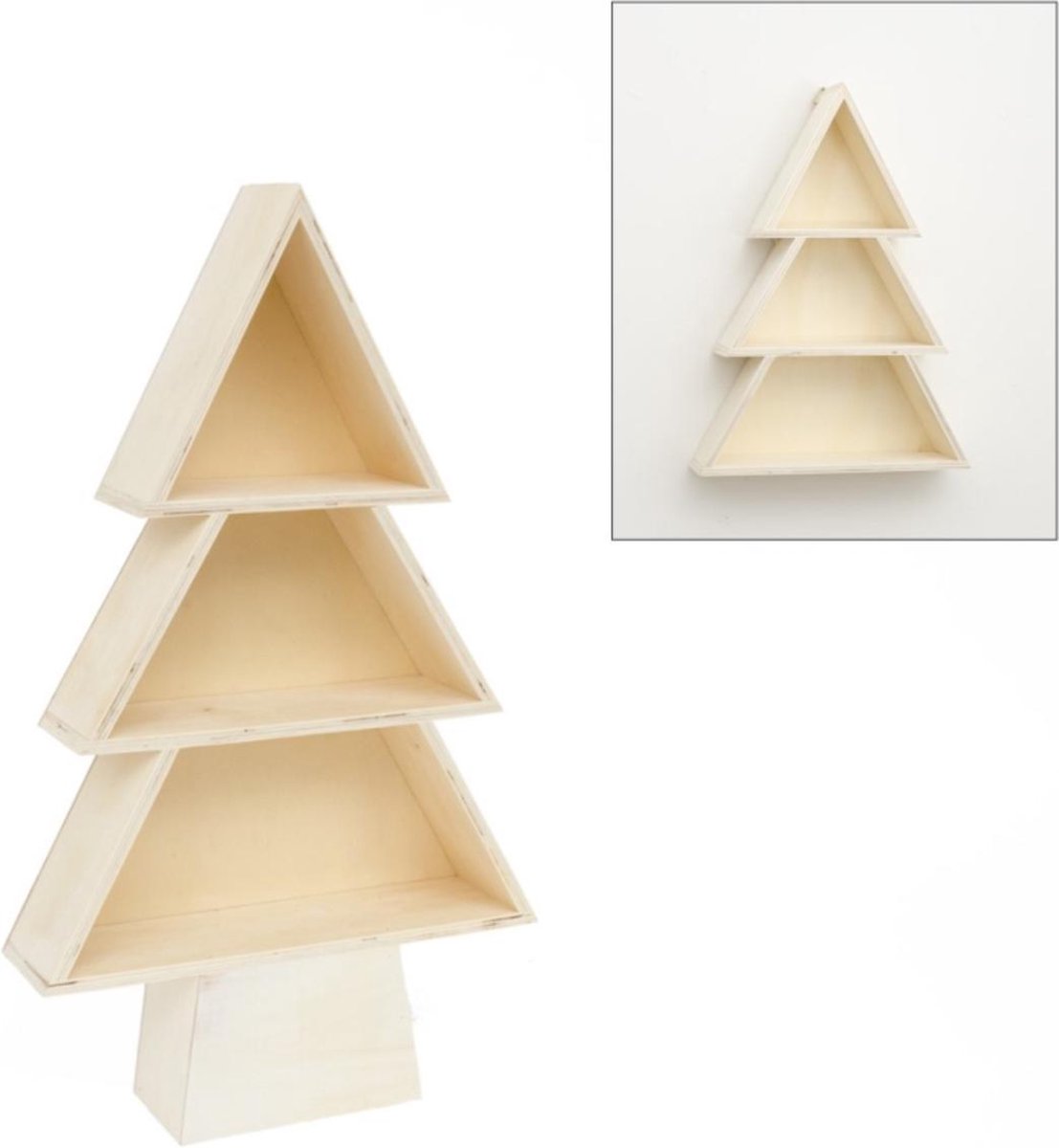 Houten Kerstboom Display 20,5x6x35 cm