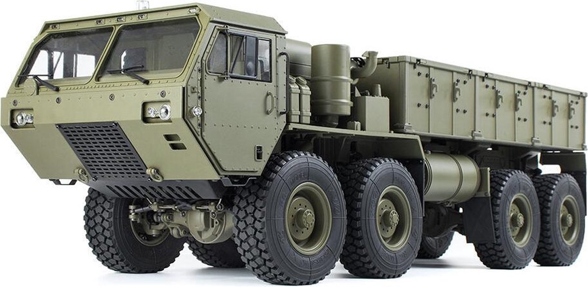 HG P801 - 1/12 - 2.4g - 8X8 RC Bestuurbaar Military Truck - Army Green