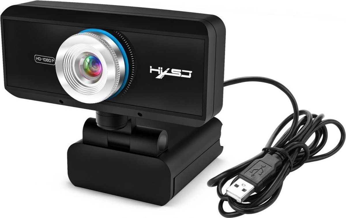 HD Webcam – Optische Lens met Hoge Precisie – Hooggevoelige Microfoon – CMOS-sensor – Geen Software Nodig - Geschikt voor Windows, Mac OS & Android