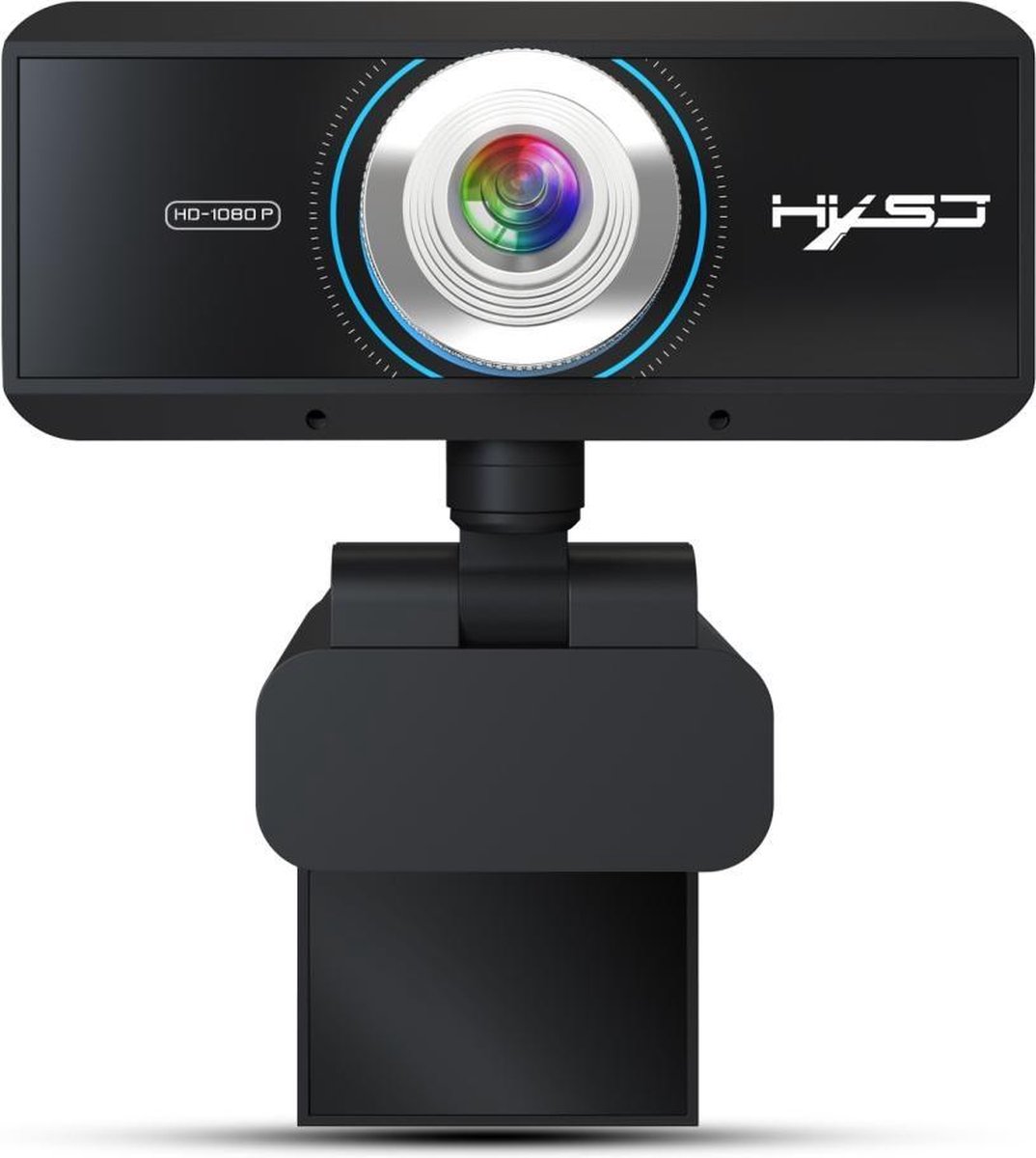 Webcam Full HD - 1080P - Op computer - Webcam voor pc - Webcamera - Vergaderen - Werk & Thuis - USB - Microfoon met Noice Cancelling - Windows & Apple/Mac - 30fps