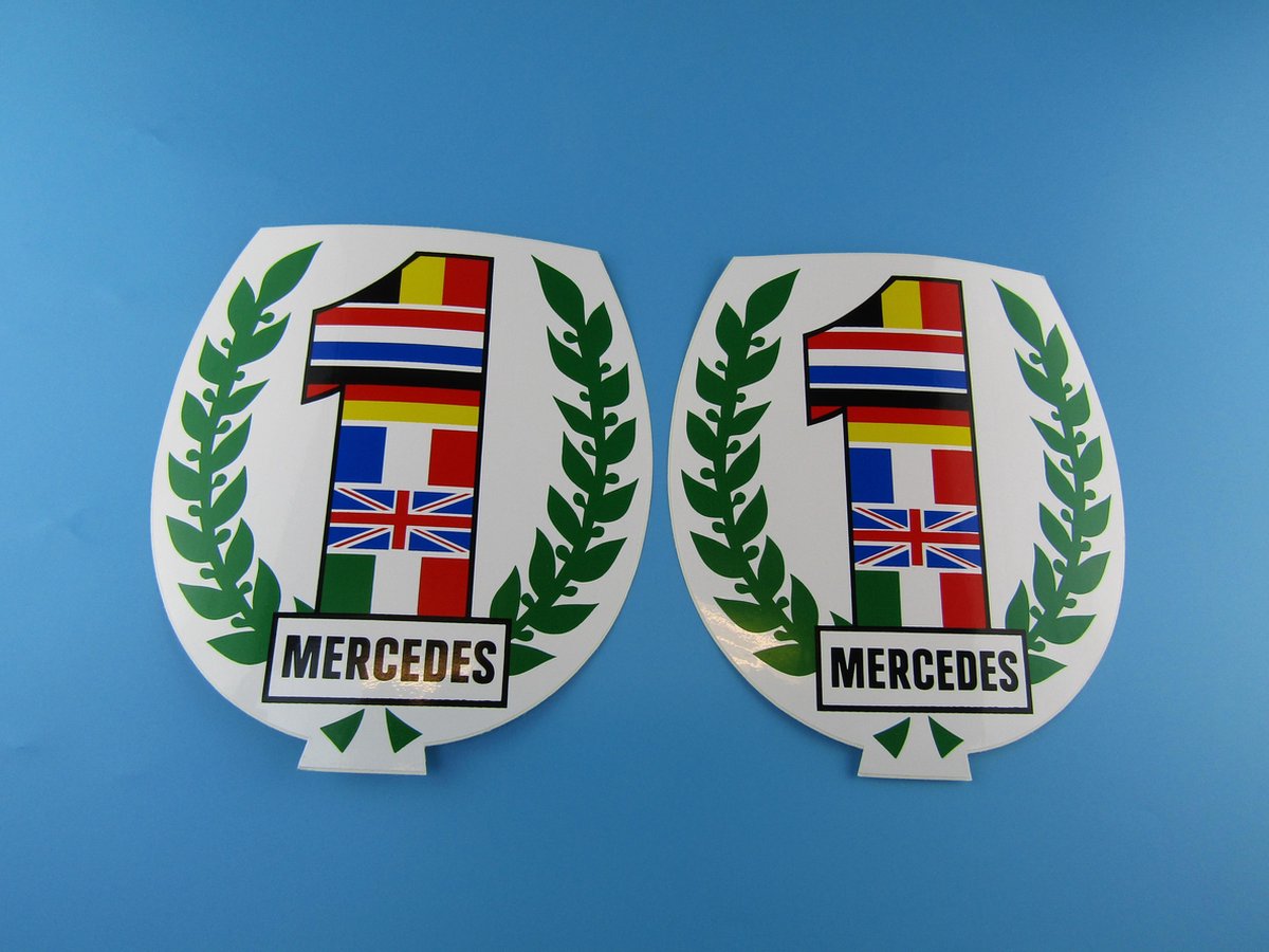 Truck sticker - Mercedes sticker EU- Autosticker - Vrachtwagen - 2 stuks