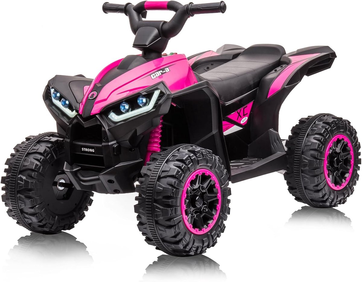 Elektrische kinder Quad 12V - 4x4 - met Afstandsbediening - 2x35W Motor - MP3/USB/Bluetooth - Geschikt voor 3-6 Jaar - Roze