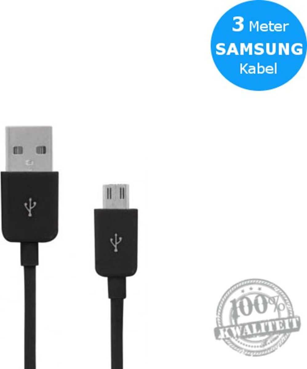 Samsung Micro-USB 2.0 Kabel 3 Meter (Zwart)