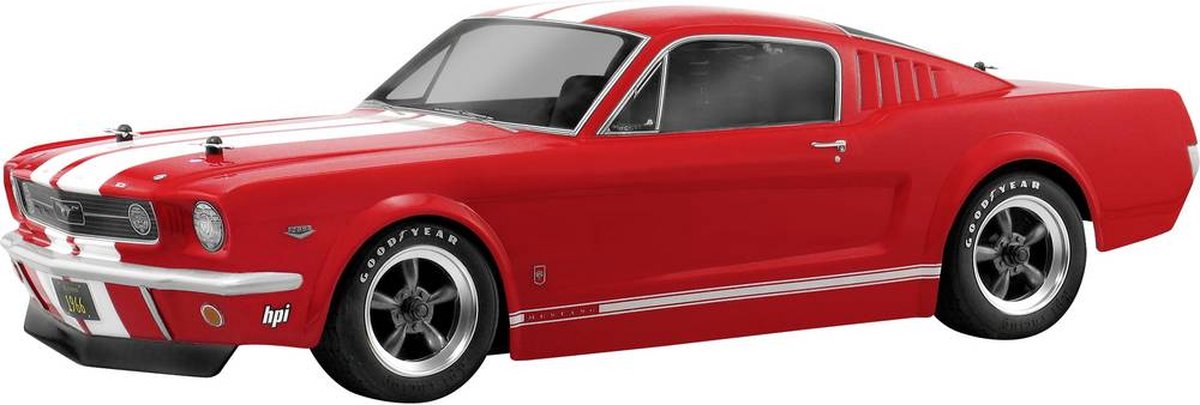 HPI Racing 17519 1:10 Body 1966 Ford Mustang Gt Body 200 mm Ongeverfd, niet gesneden