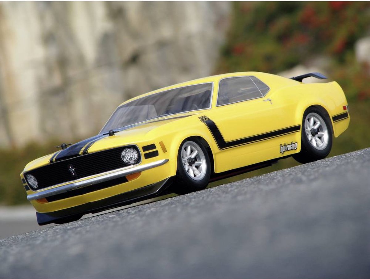 HPI Racing 17546 1:10 Body 1970 Ford Mustang Boss 302 Body (200Mm) 200 mm Ongeverfd, niet gesneden