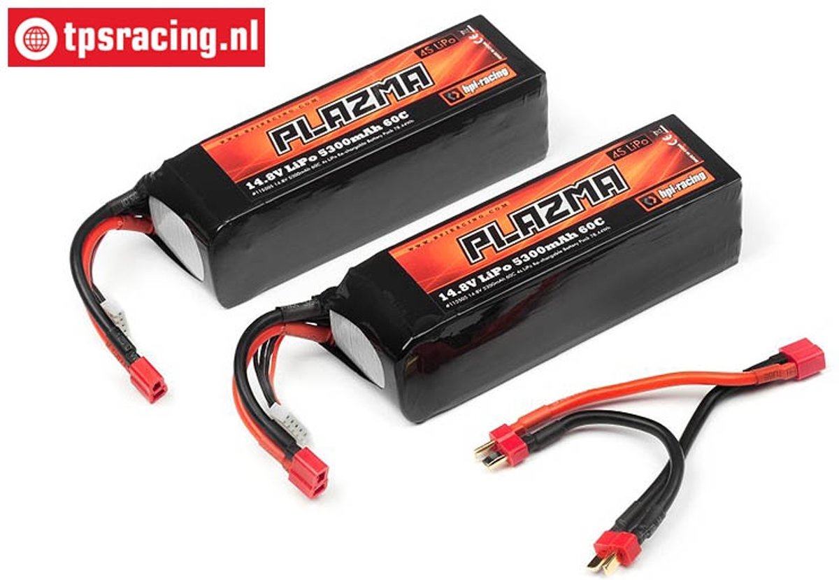 HPI115505 Accu HPI, PLAZMA ULTIMATE POWER, (5300 mAh, 14,8 Volt), 2 st.