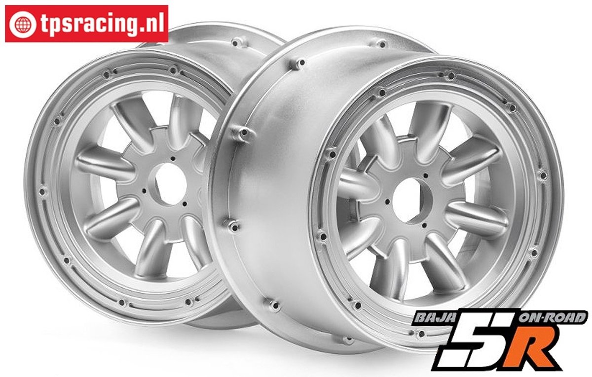 HPI115766 Velg ML-8, (Ø120-B75 mm, Zilver), 2 st