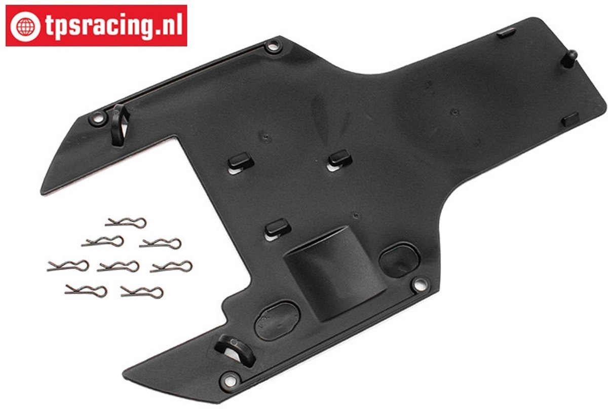 HPI85443 Chassis bescherming achter onder, 1 st.