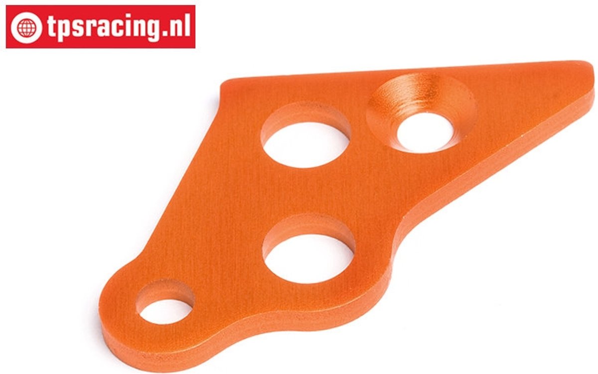 HPI87489 Motor steun plaat links Oranje, 1 st.