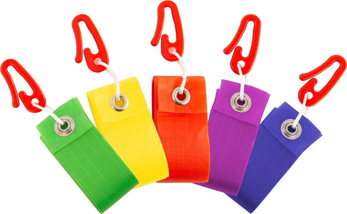   Staart HQ String Tail 4 m (Set of 5) 126421 Regenboog 5x 400 cm